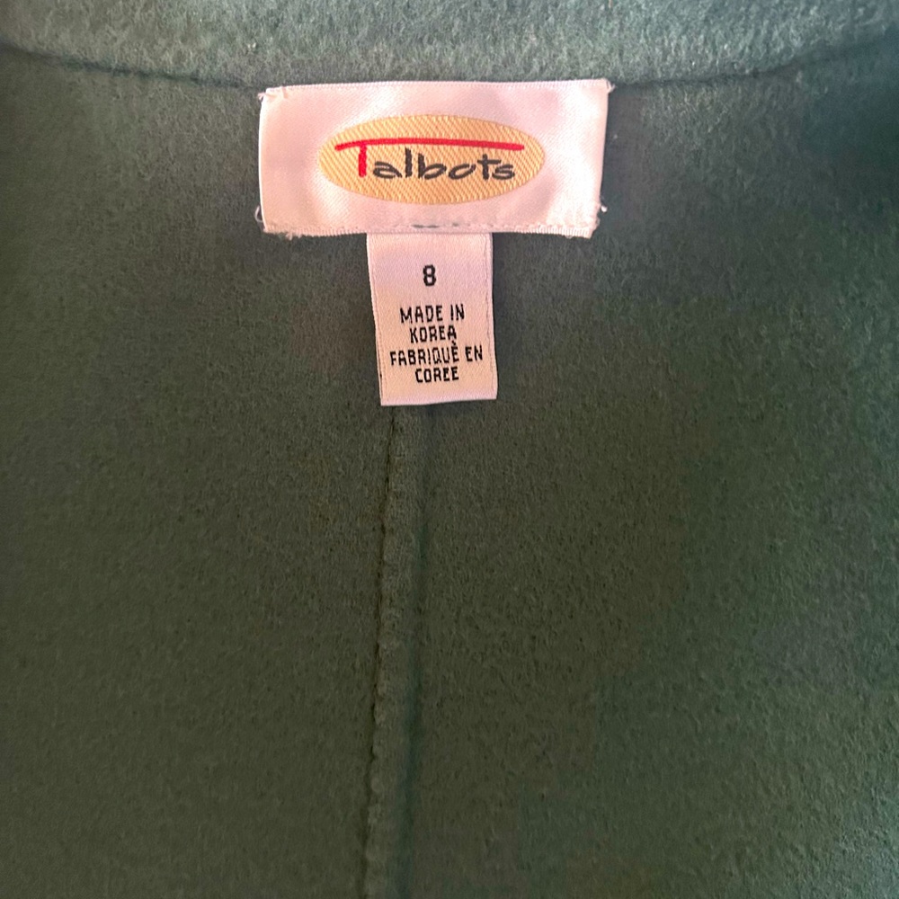 Talbot aqua button up light wool jacket - Picture 3 of 4